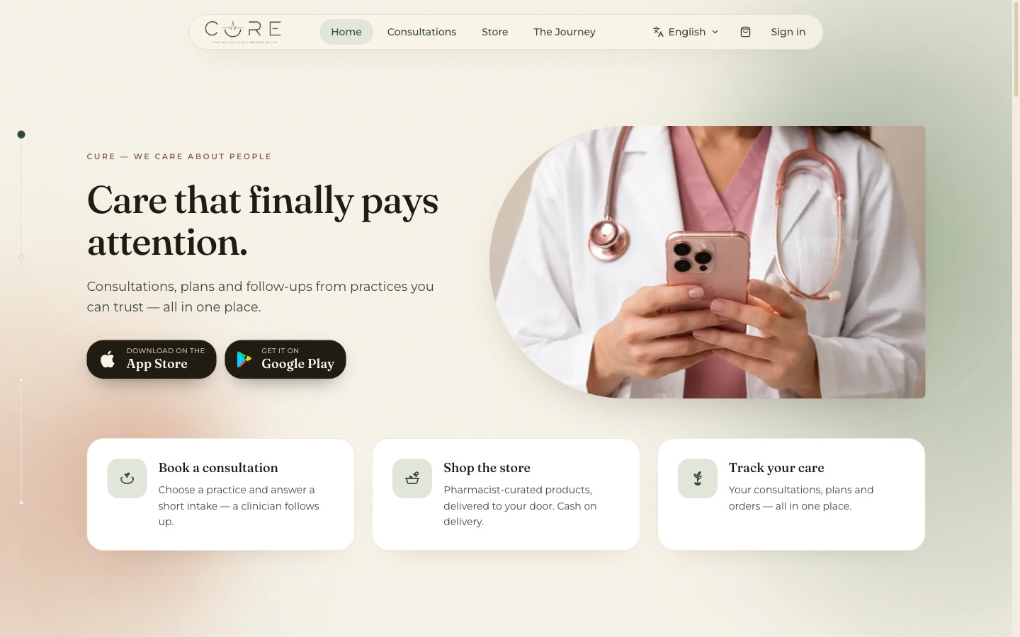Cure Telehealth Platform — cover